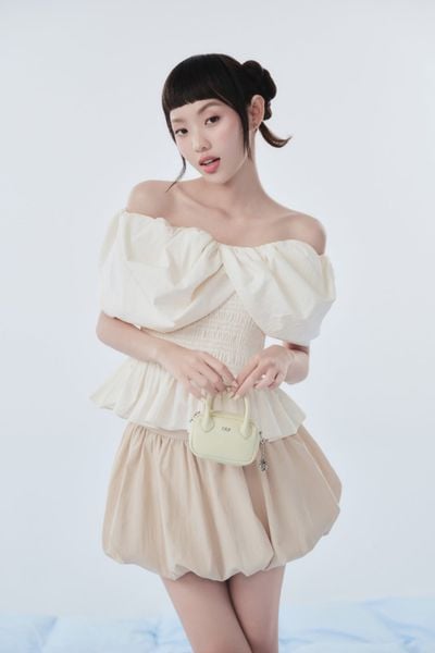  Chân váy Beige Kate Puff Mini Skirt 