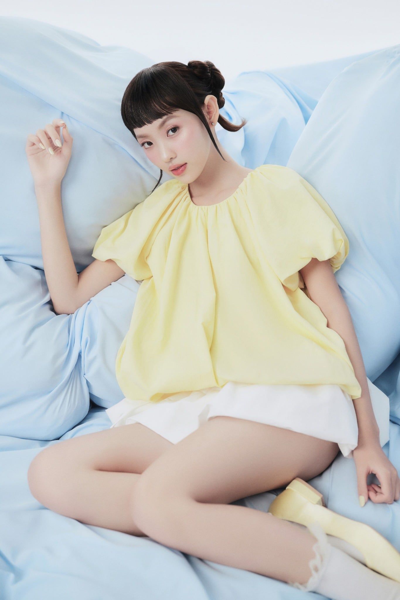 Áo Cotton Puff Short Sleeve Top nhiều màu