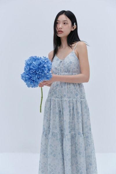  Mercer Maxi Dress in Blue 