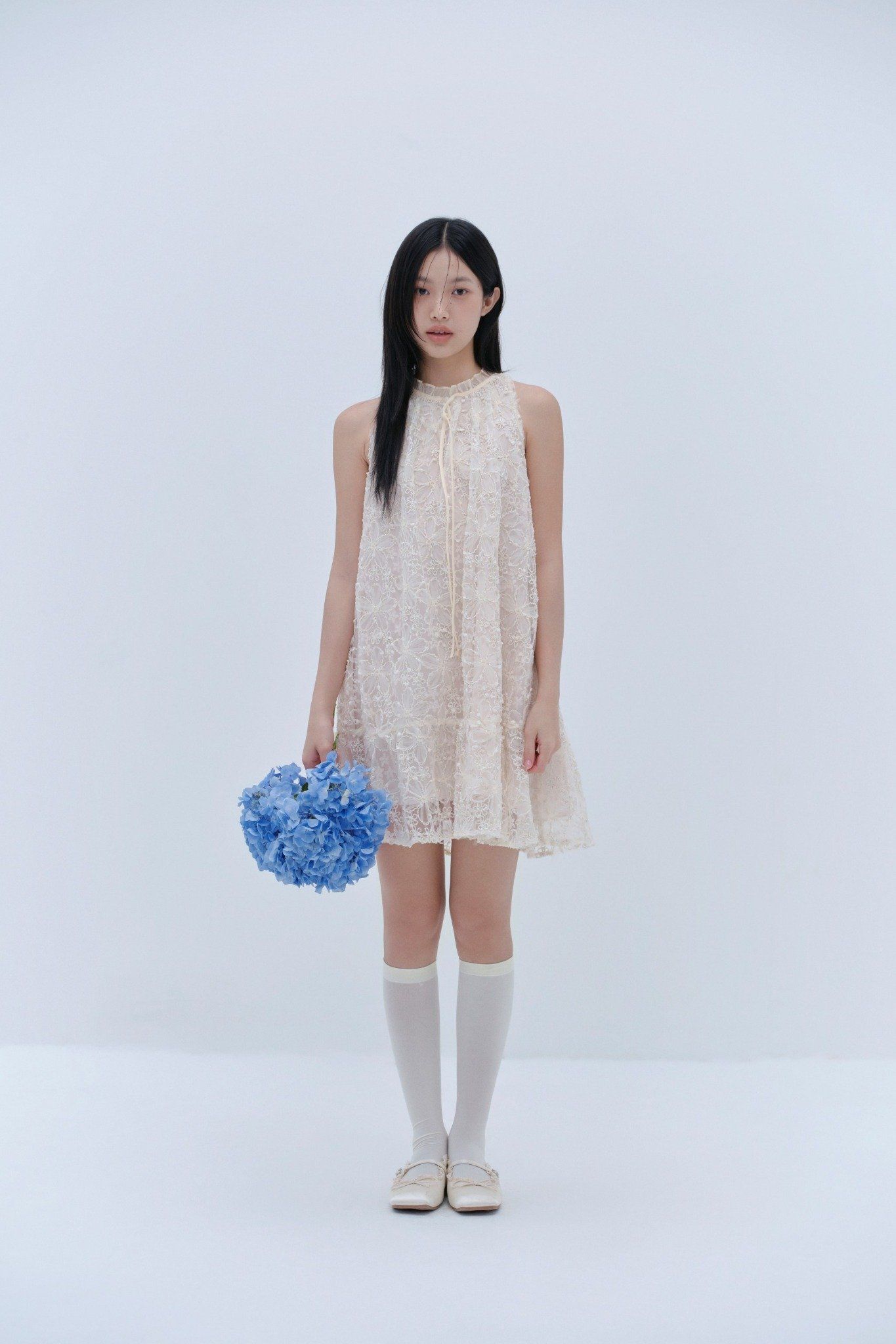 Demille Fleur Dress in Cream