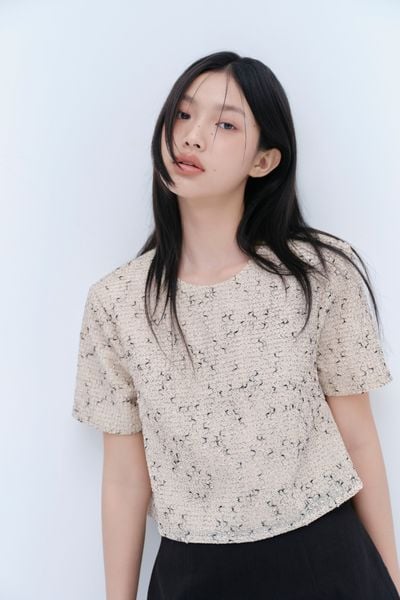  Chân váy chữ A Black Cotton A Line Skirt 