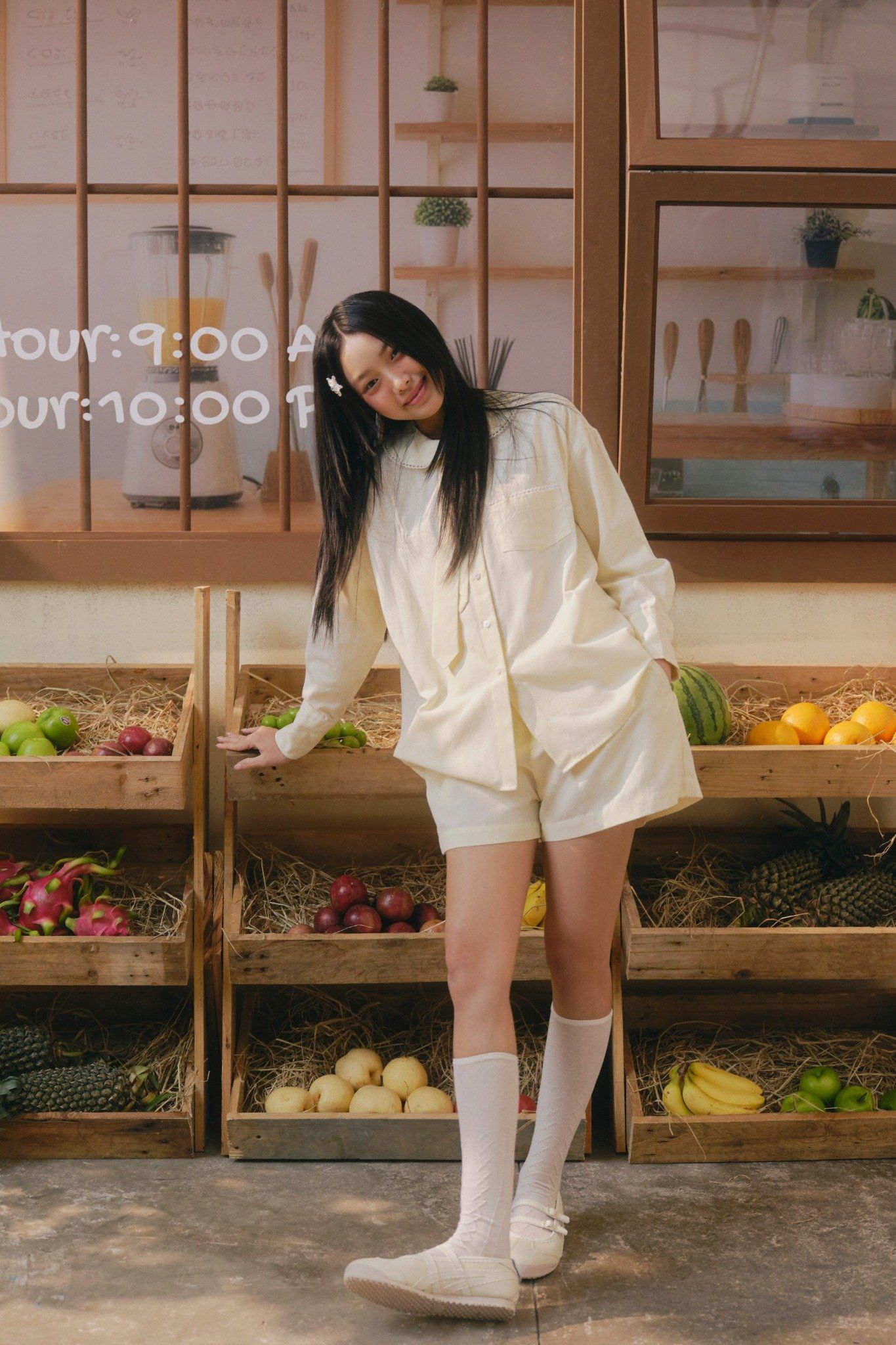 Yellow Linen Long Sleeve Tie Set