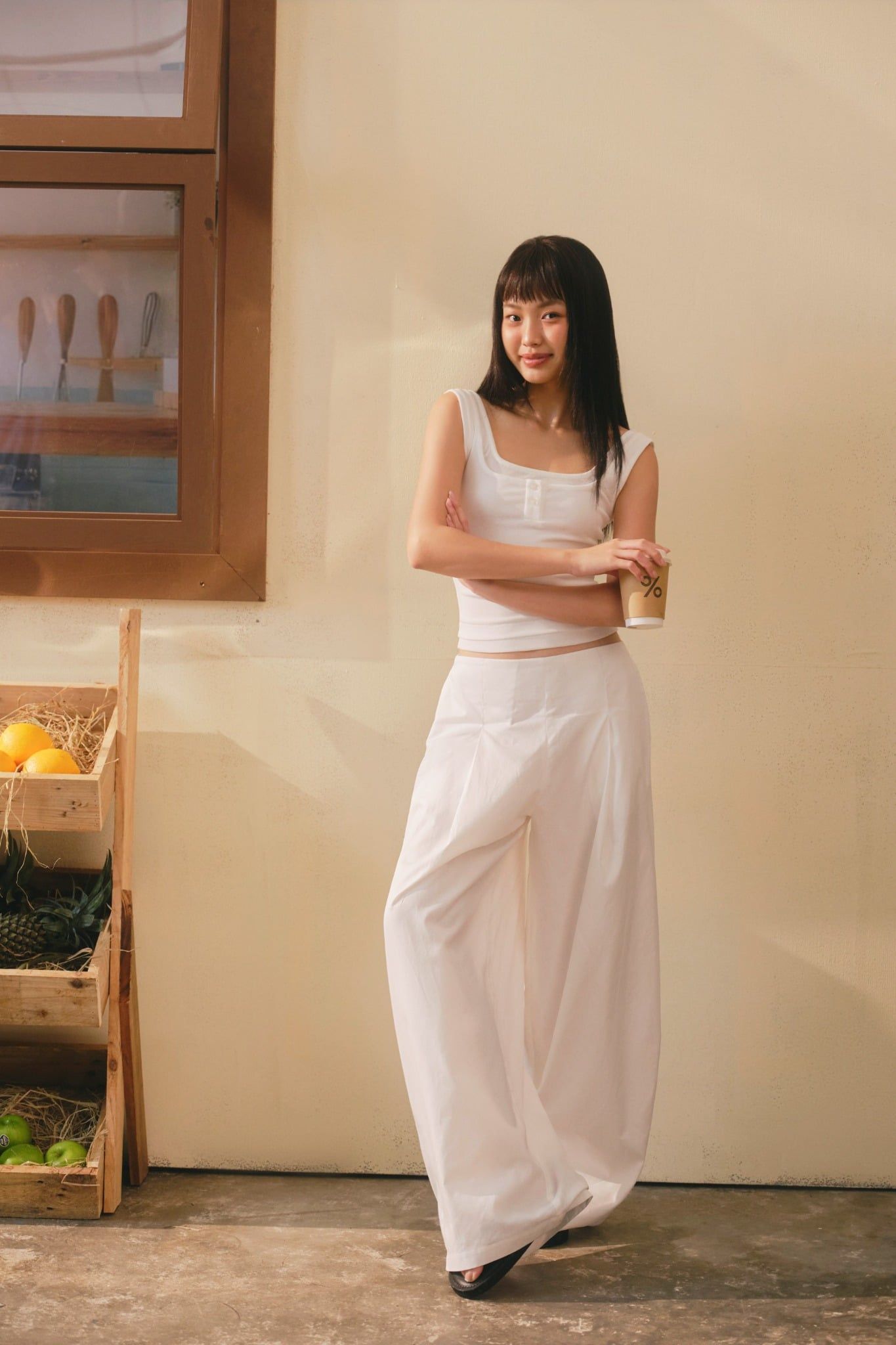 Áo Layered Square Neck Tank Top nhiều màu