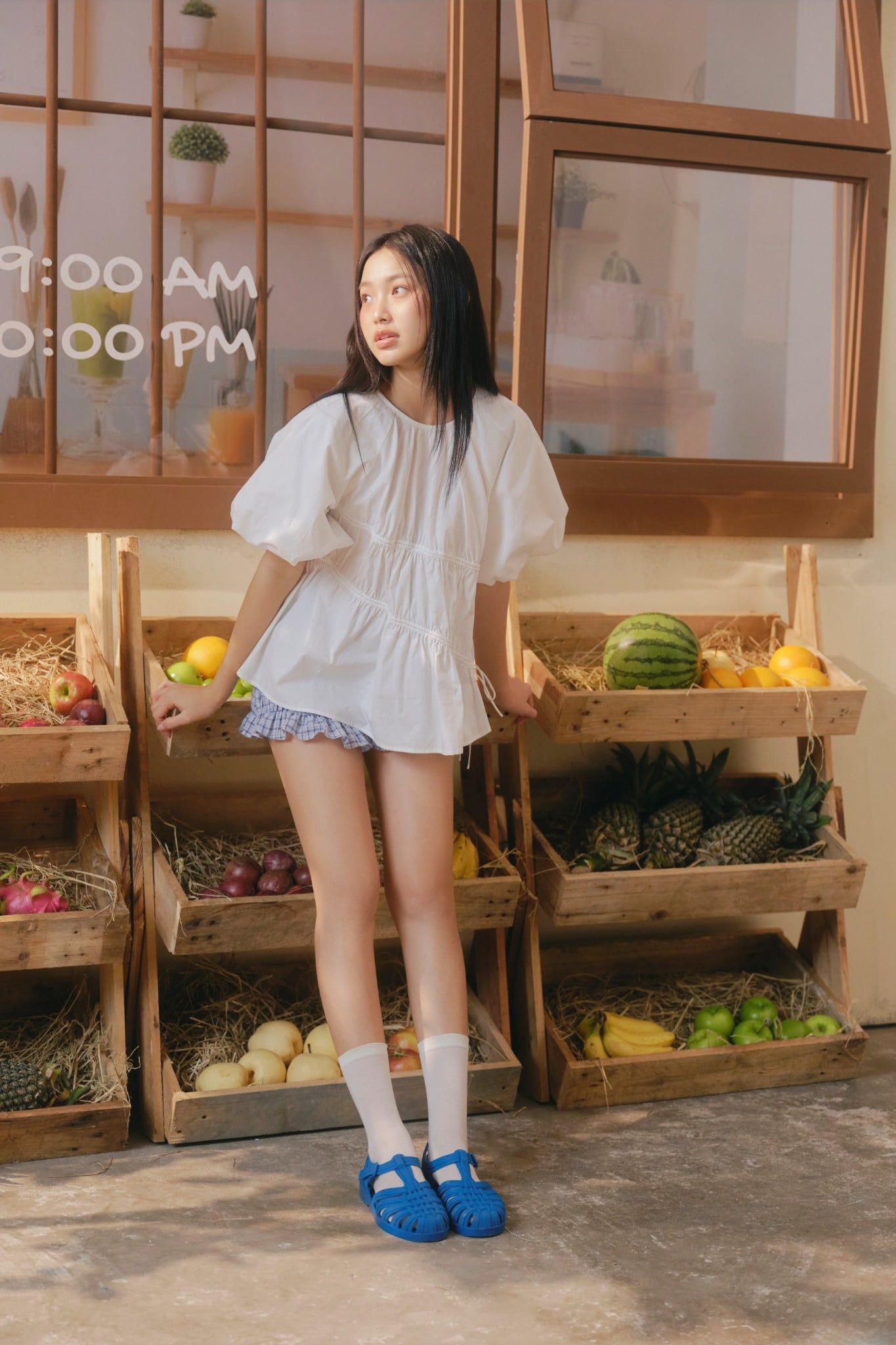 Áo Babydoll Puff Sleeve Shirt nhiều màu