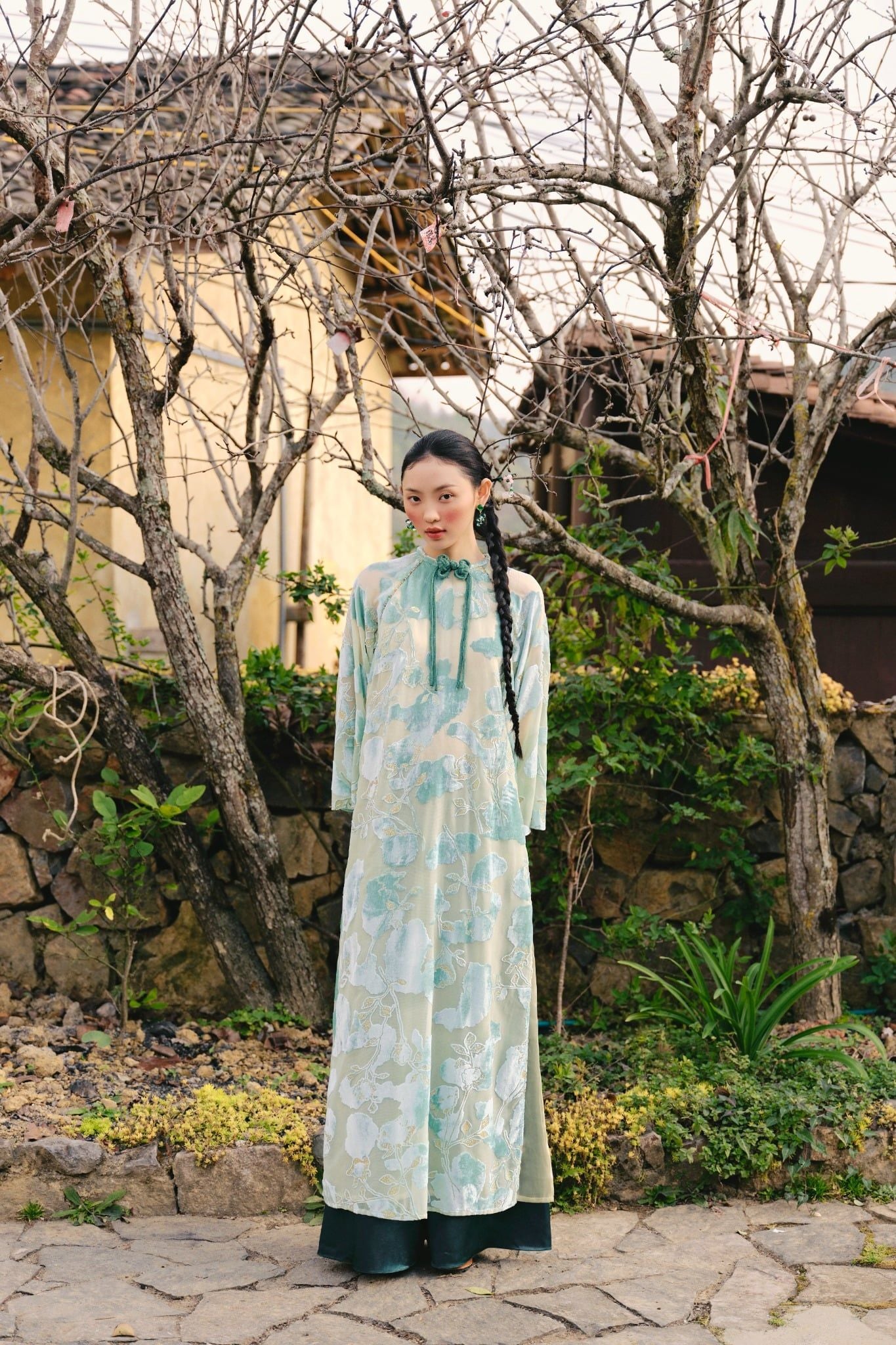 Áo Dài Mặc Lam (Không kèm quần)