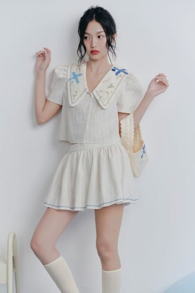  Ivory Embro Sailor Set 