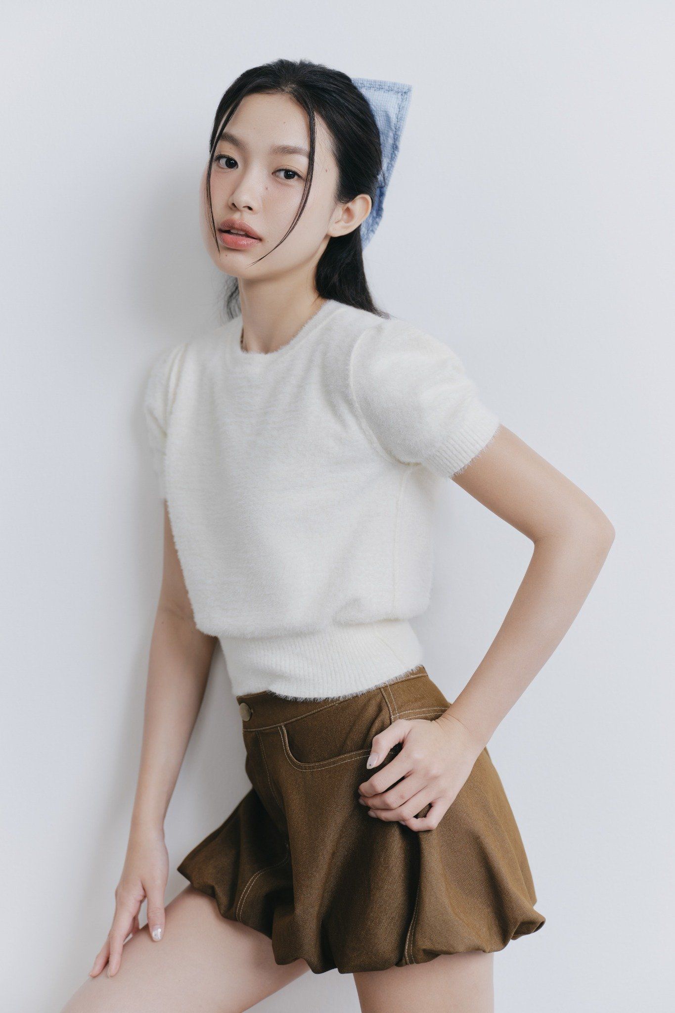 Quần Brown Puff Shorts