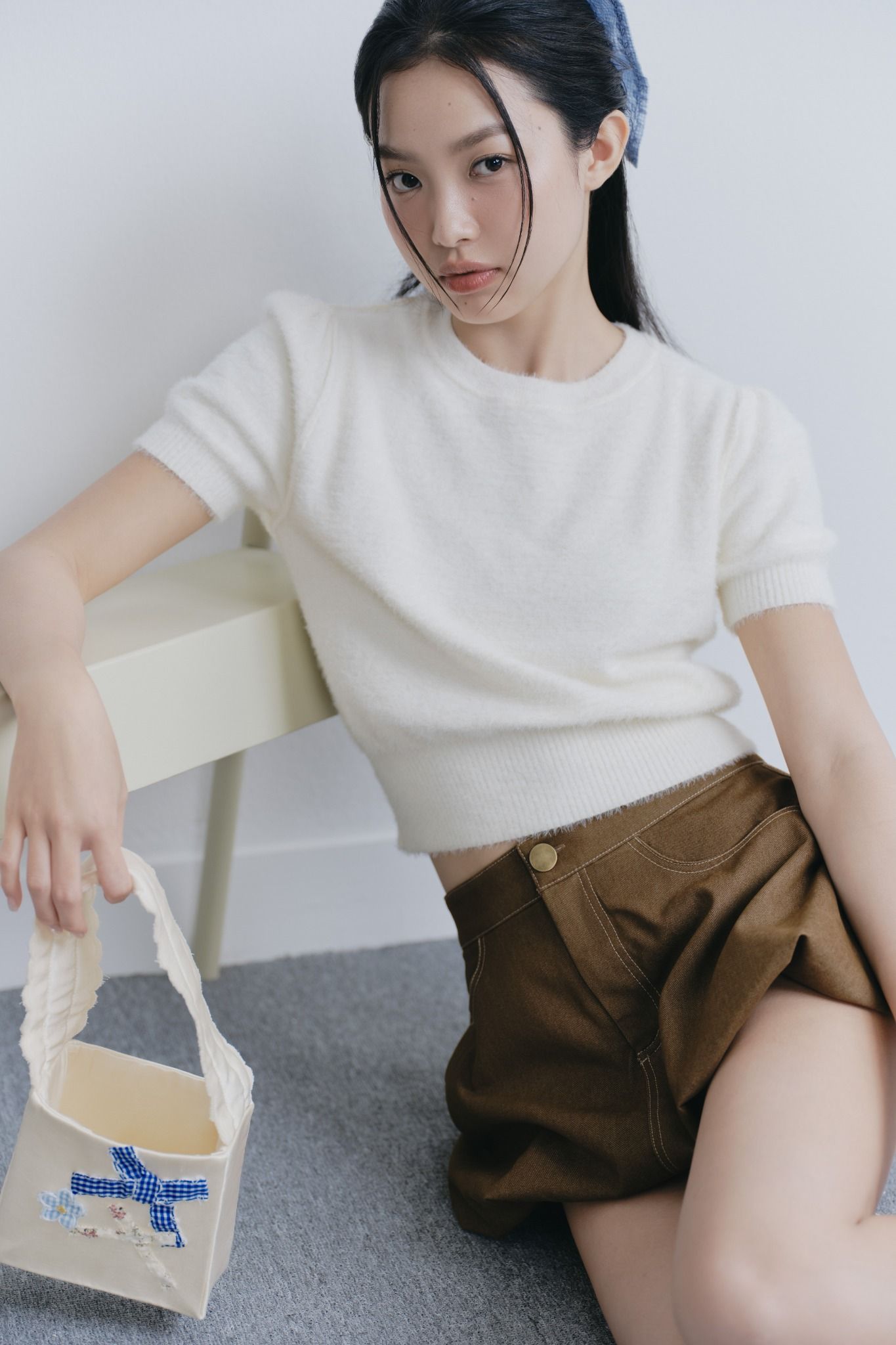 Quần Brown Puff Shorts