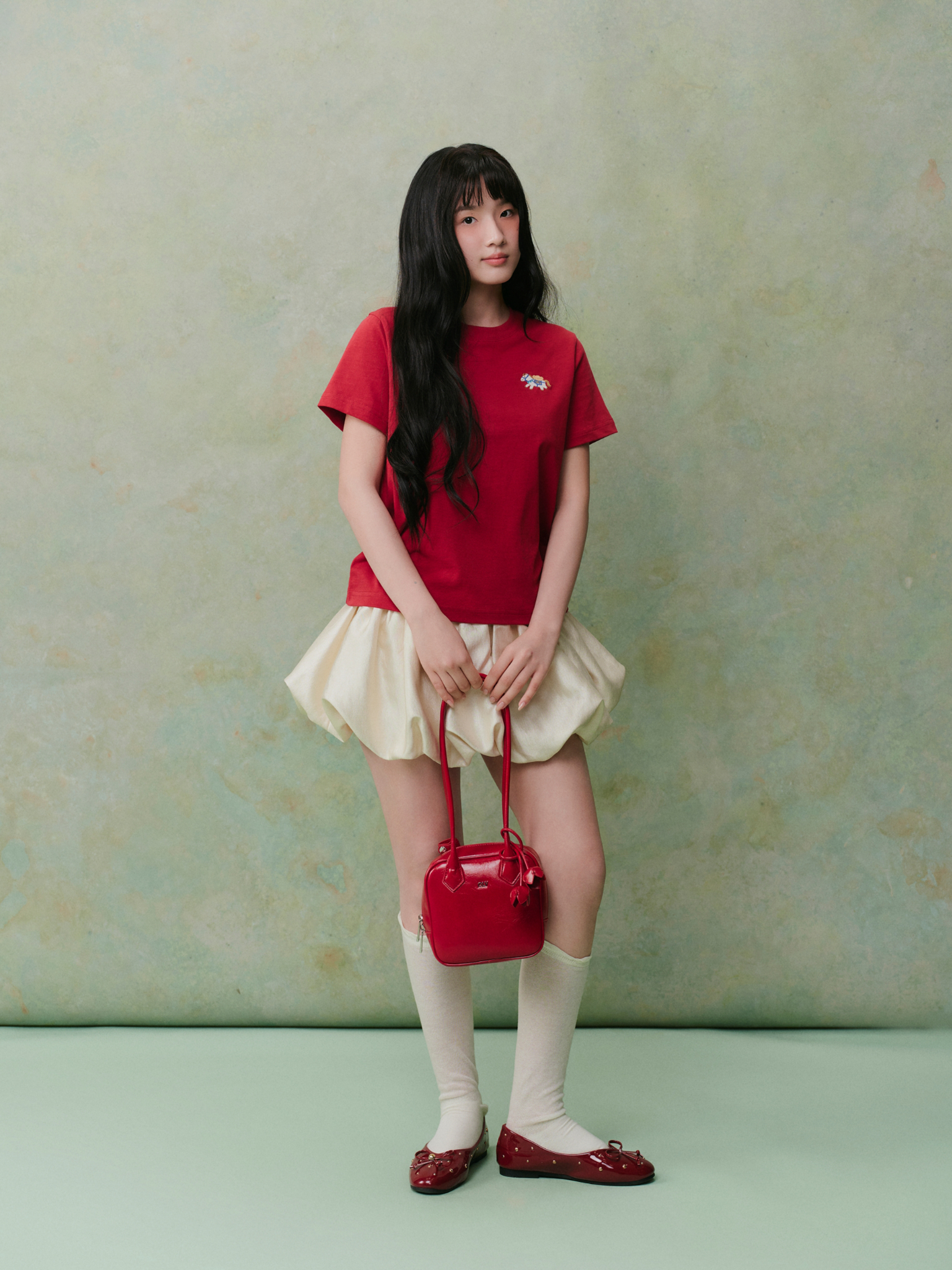 Áo thun thêu hình ngựa Cotton Horse Embro Tshirt nhiều màu