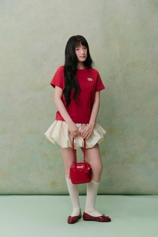 Áo thun thêu hình ngựa Cotton Horse Embro Tshirt nhiều màu