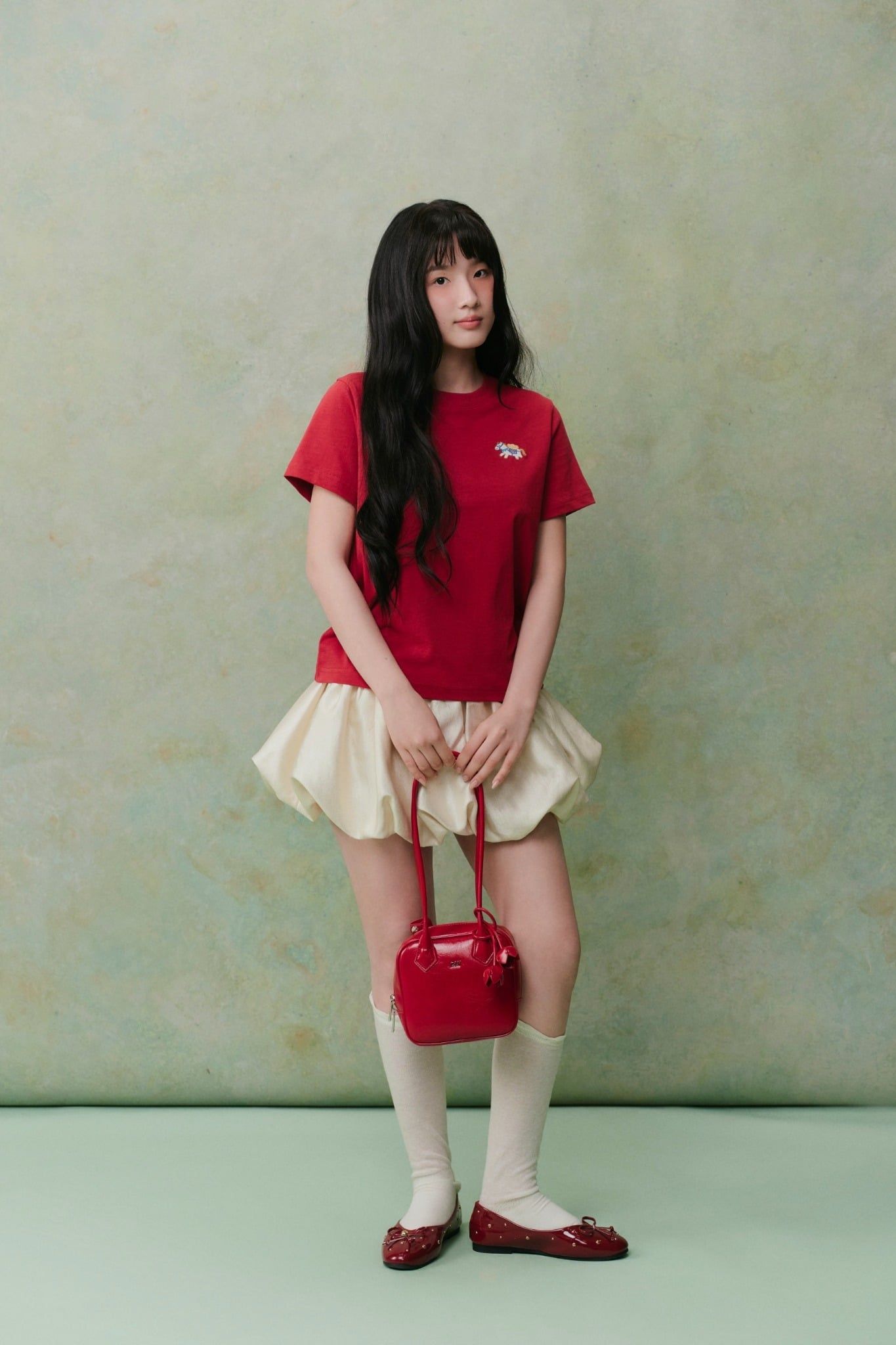 Áo thun thêu hình ngựa Cotton Horse Embro Tshirt nhiều màu