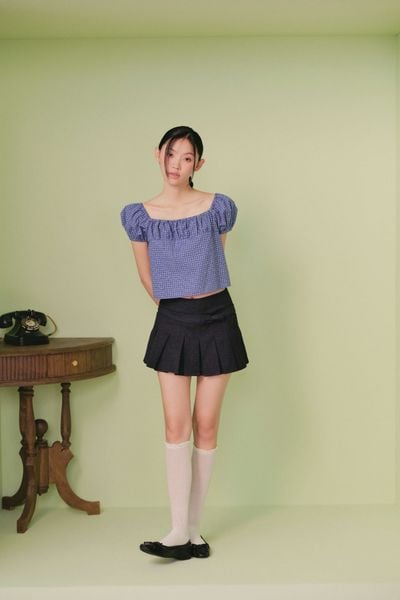  Áo Square Neck Puff Top nhiều màu 