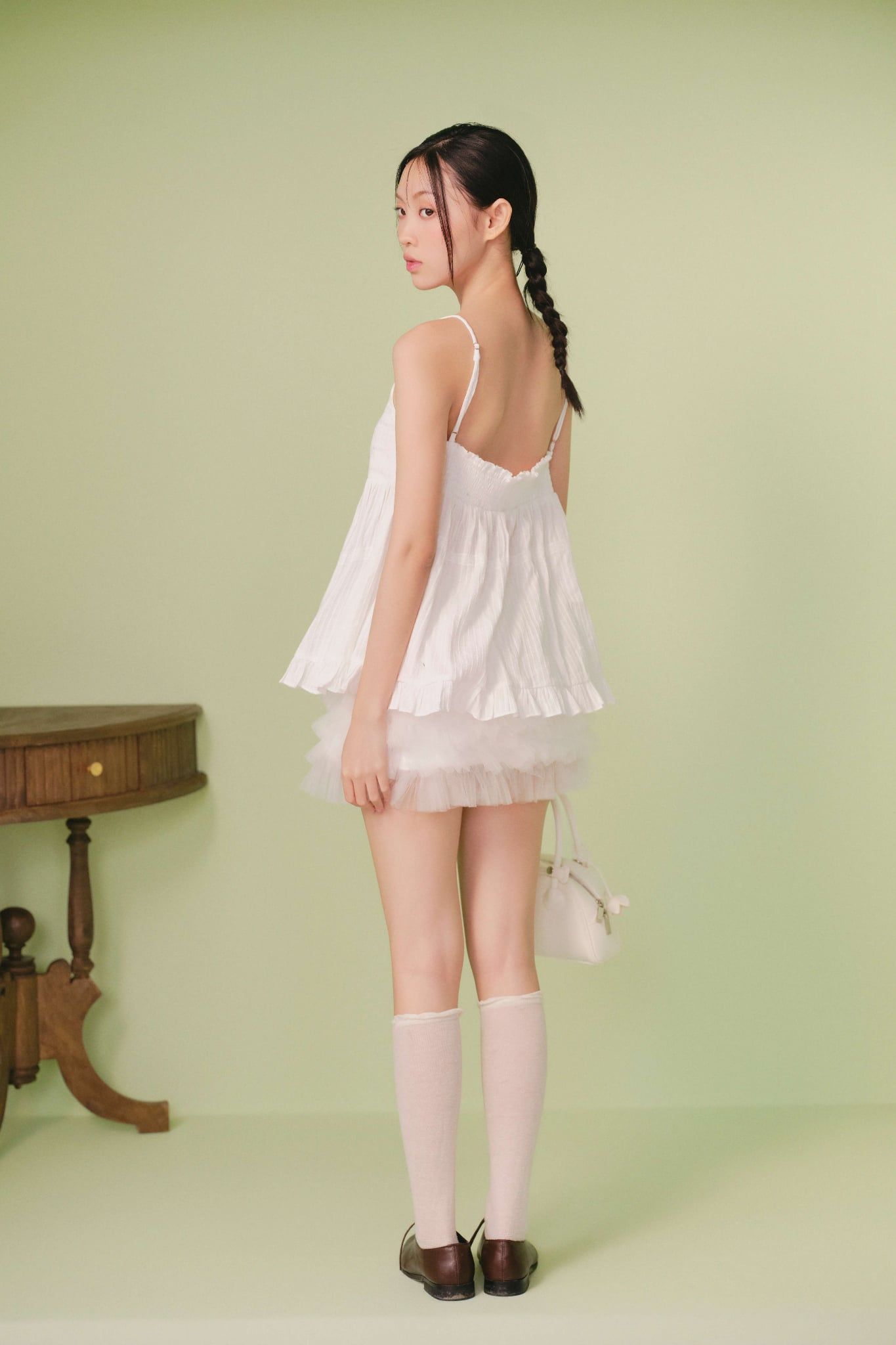 Áo Ruffled Cami Top nhiều màu
