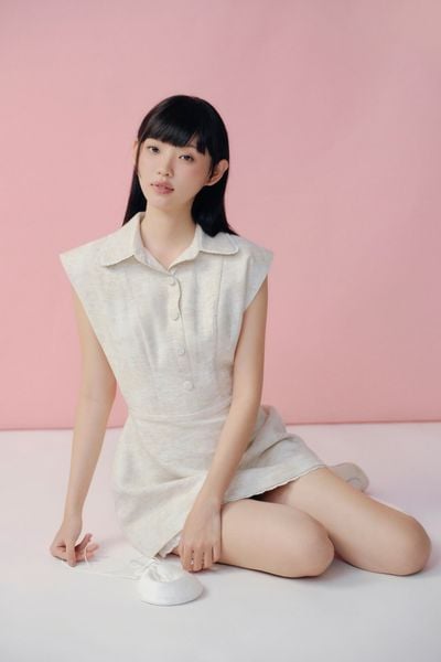  Váy cánh dơi Ivory A Line Mini Dress 