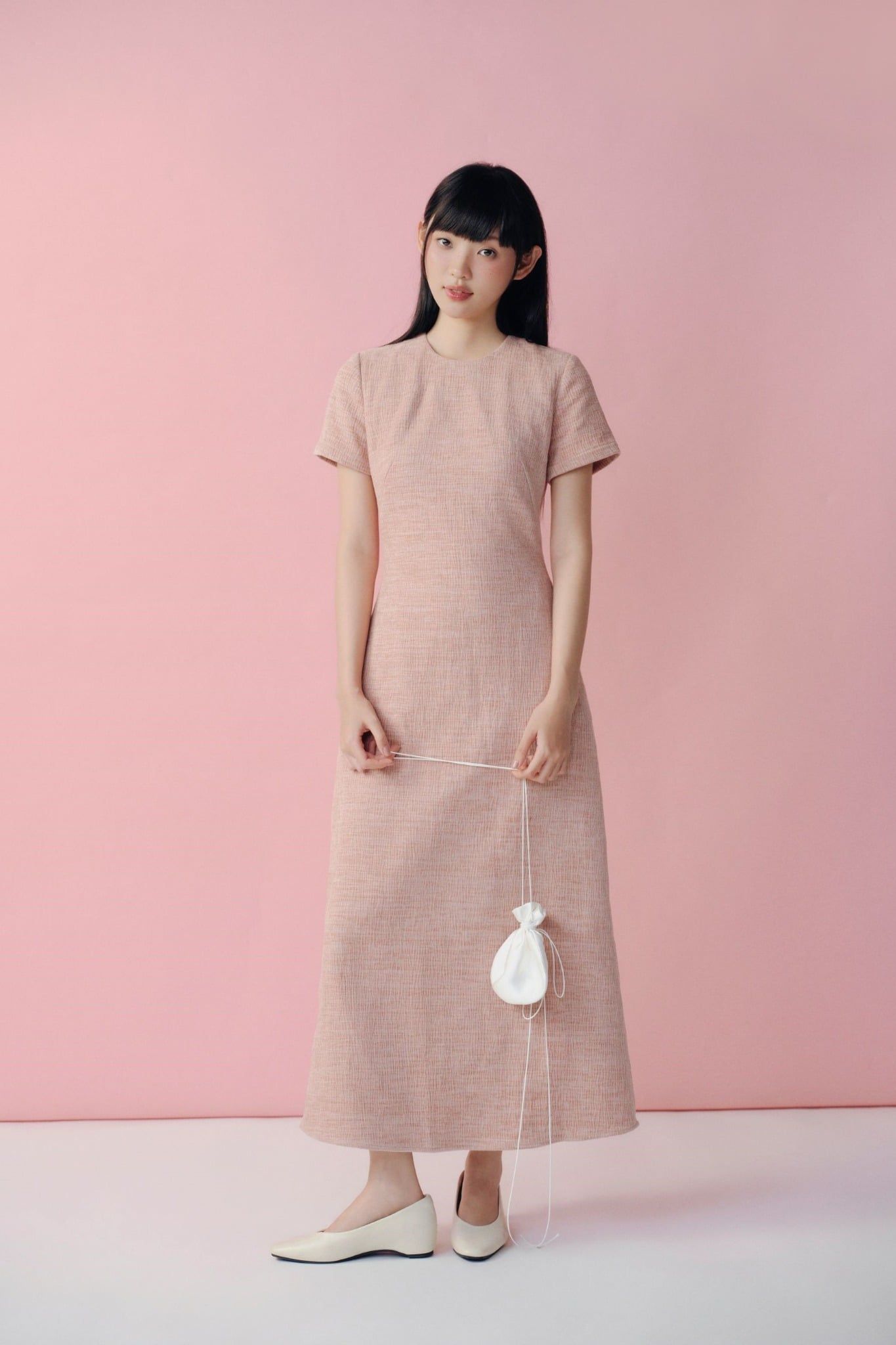 Váy midi High Neck Midi Dress nhiều màu