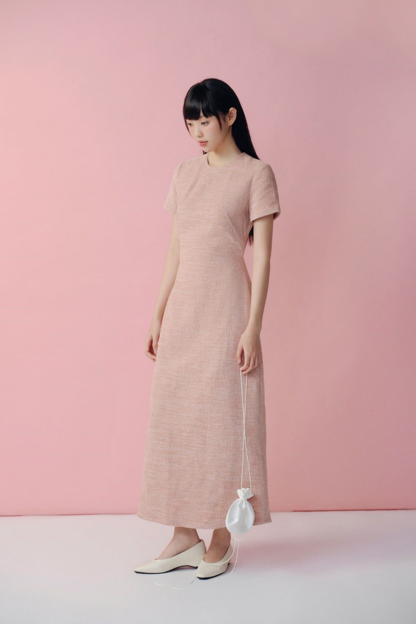 Váy midi High Neck Midi Dress nhiều màu