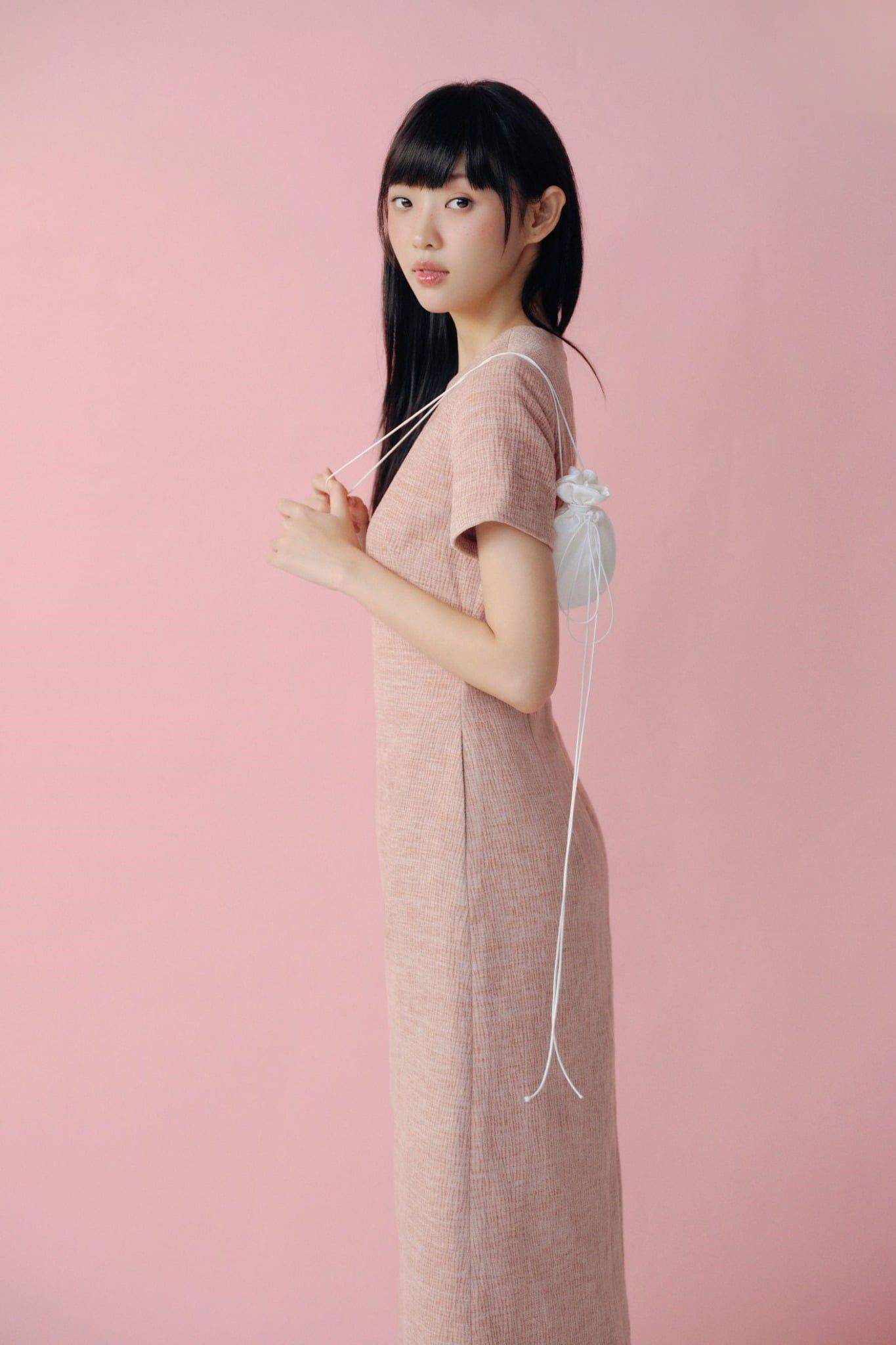 Váy midi High Neck Midi Dress nhiều màu