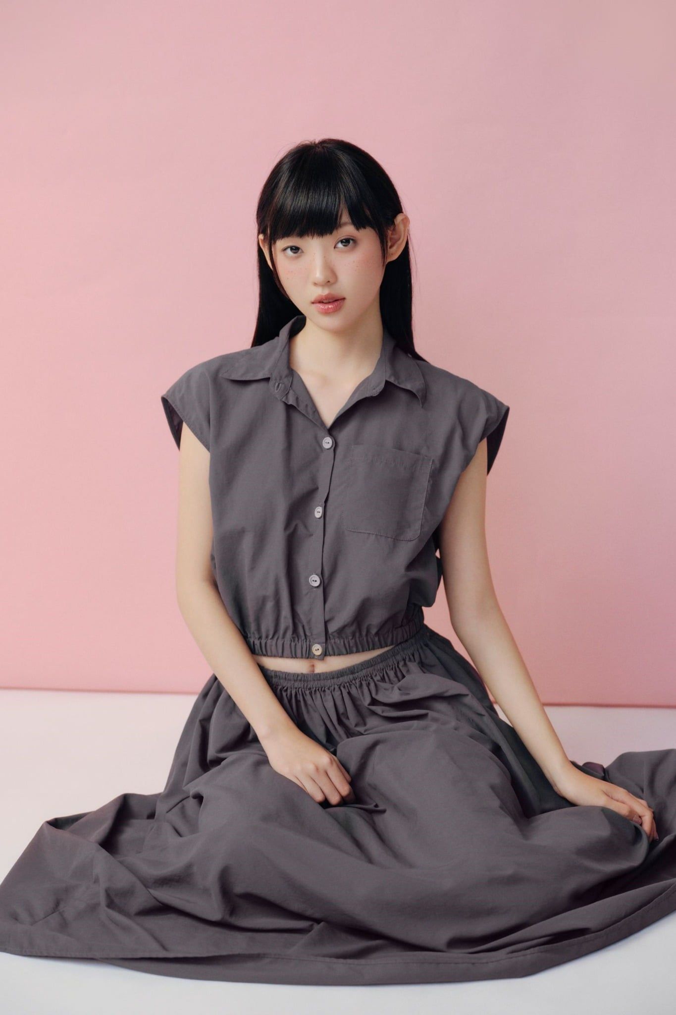 Set áo và chân váy Parachute Batwing Midi Set nhiều màu