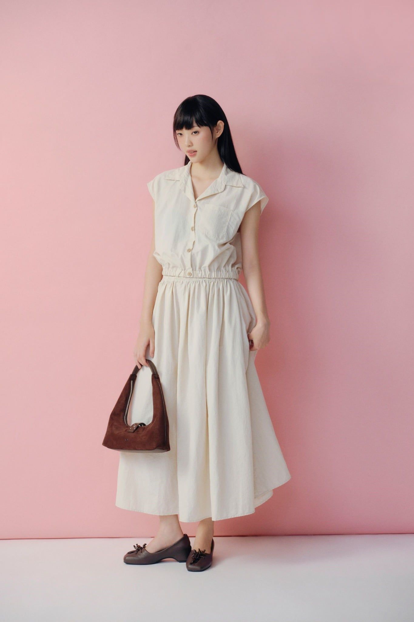 Set áo và chân váy Parachute Batwing Midi Set nhiều màu