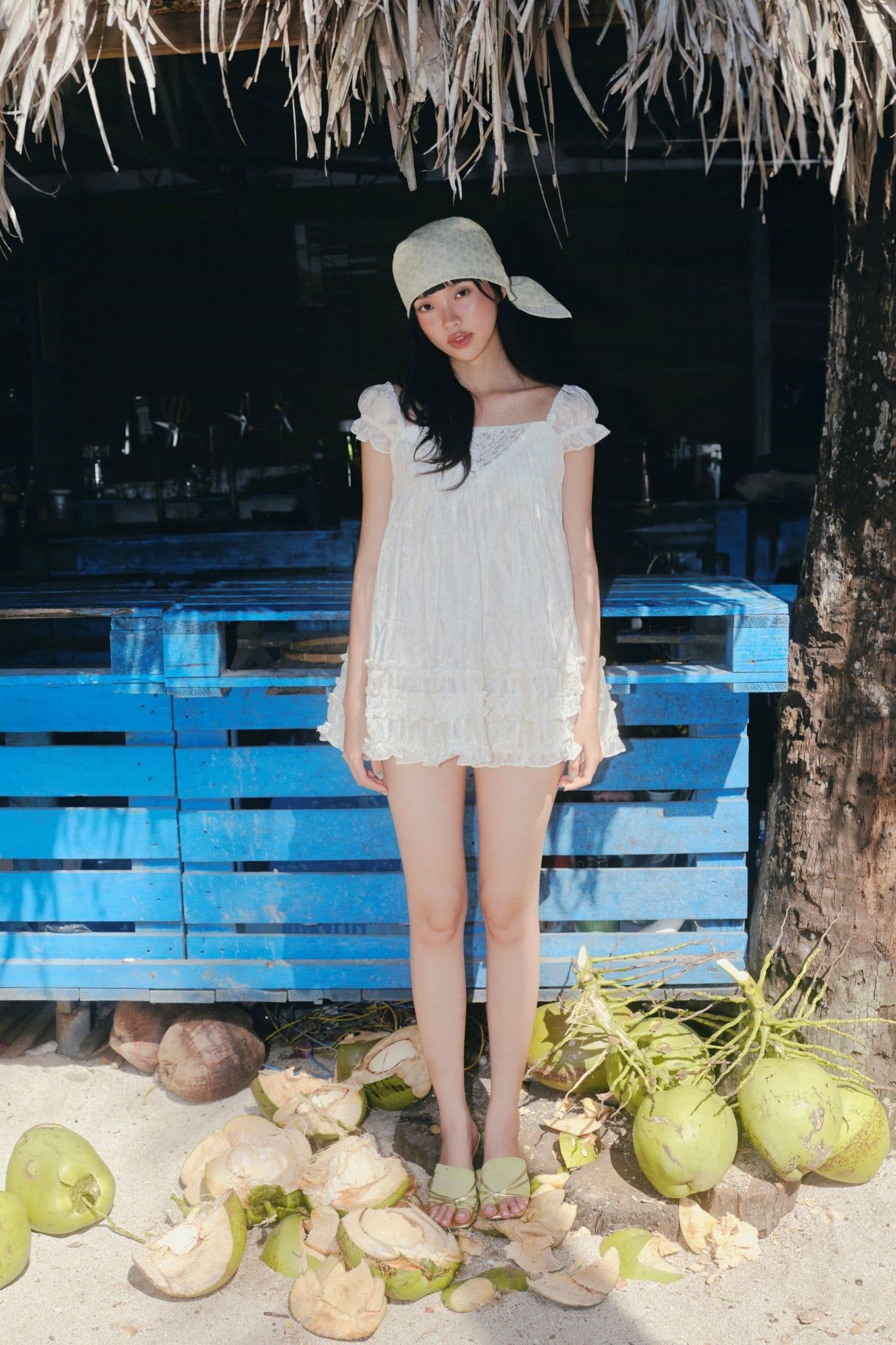 Váy Kate Ruffled Babydoll Dress nhiều màu