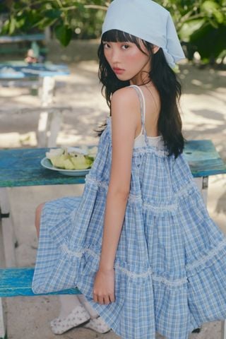 Áo hai dây trơn White Plain Cotton Cami Top