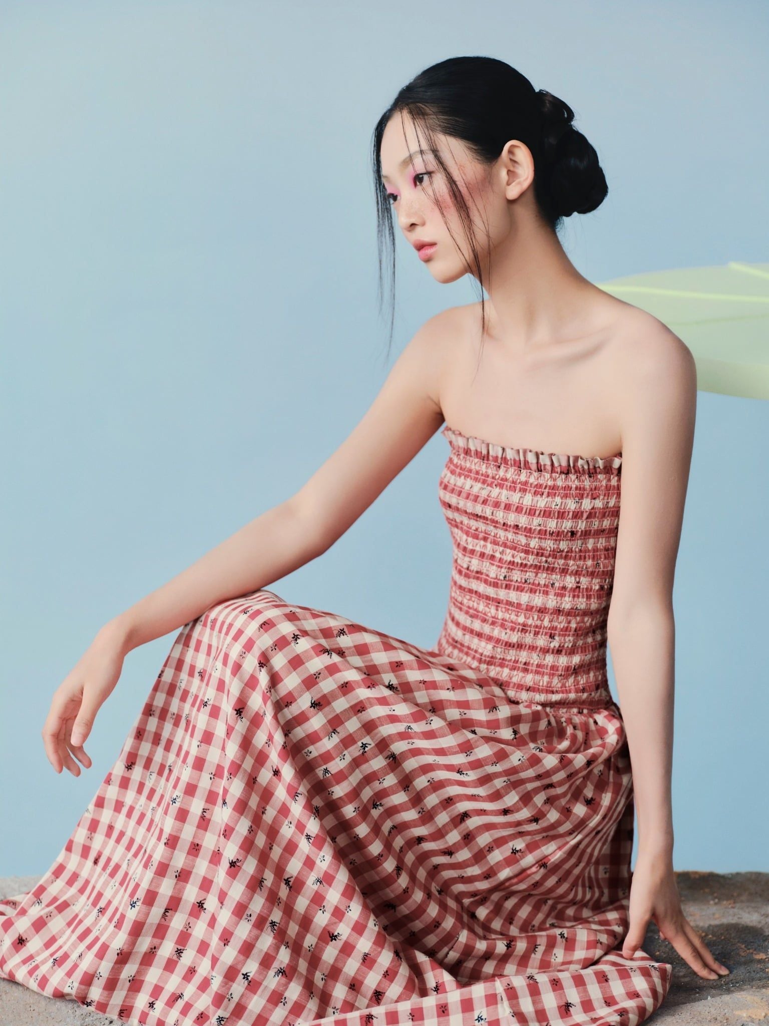 Striped Cup Maxi Dress nhiều màu