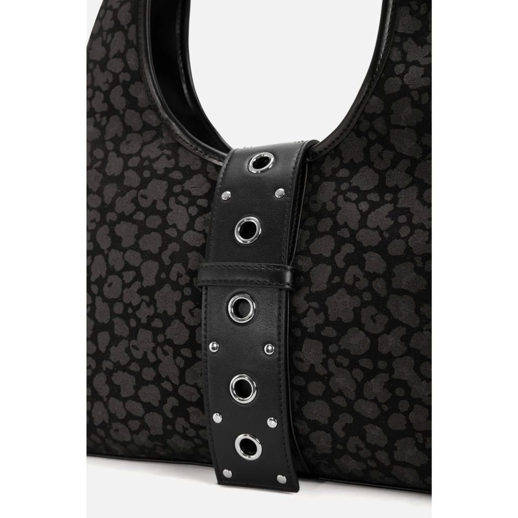 Túi đeo vai Leather Eyelet Strap Shoulder Bag nhiều màu