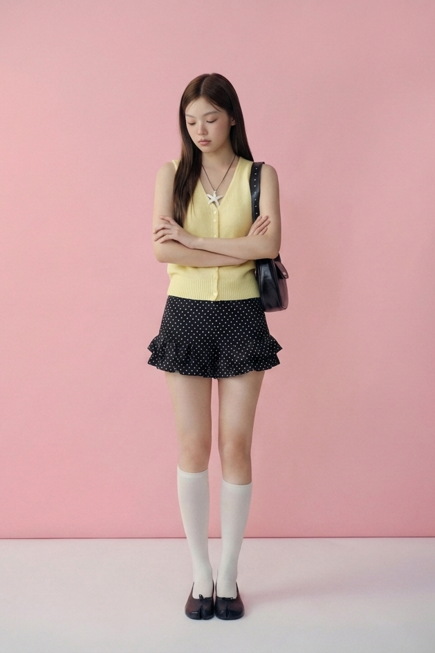 Áo Knit V Neck Tank Top nhiều màu