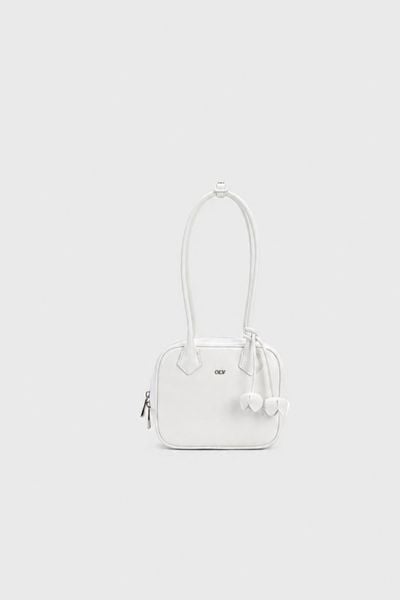  Túi xách da bóng dây hoa Glossy Leather Hand Bag 