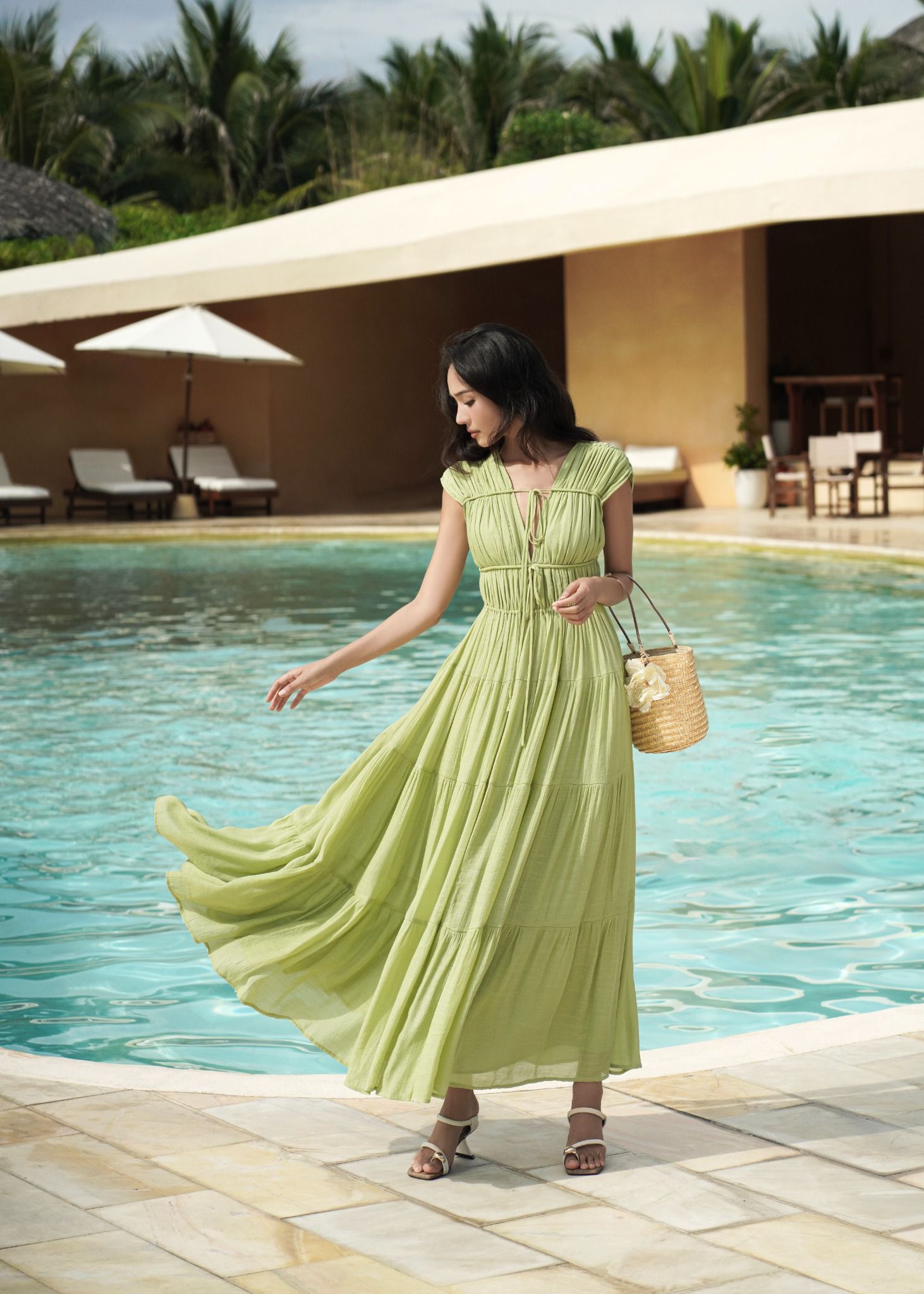 Rue Maxi Dress in Green