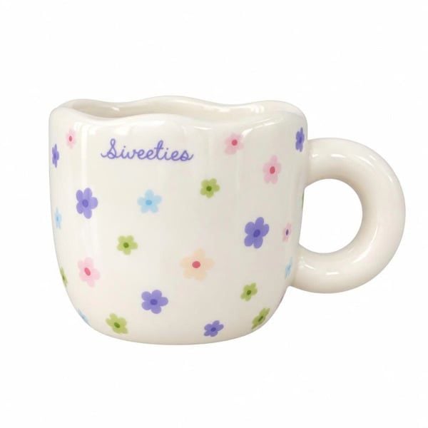 [Quà tặng đơn 1490k] Ly gốm Sweeties hoa nhí 