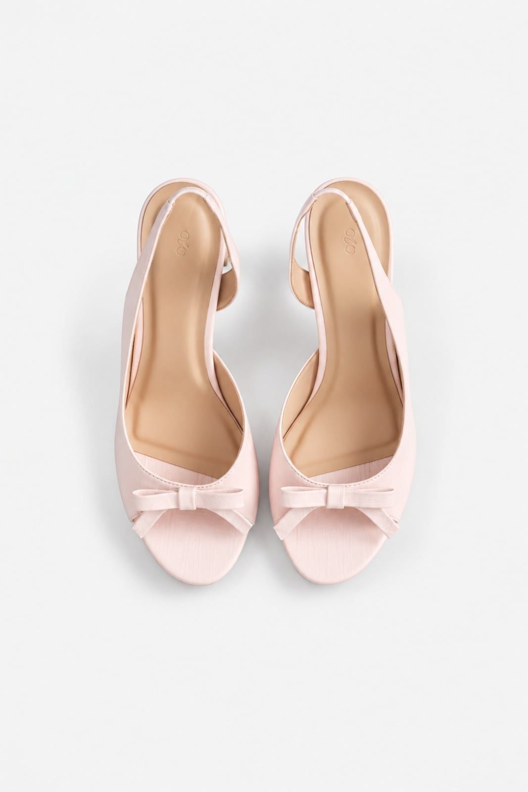 Giày cao gót quai hậu đính nơ Satin Bow Heels nhiều màu