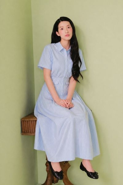  Set sơ mi dài Stevie Dress in Light Blue 