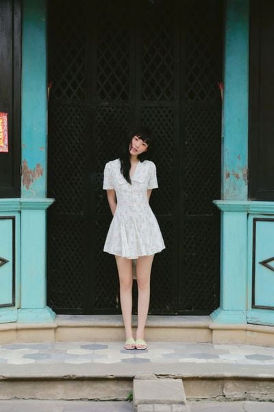  Váy hoa chiết eo Fleur Mini Dress nhiều màu 