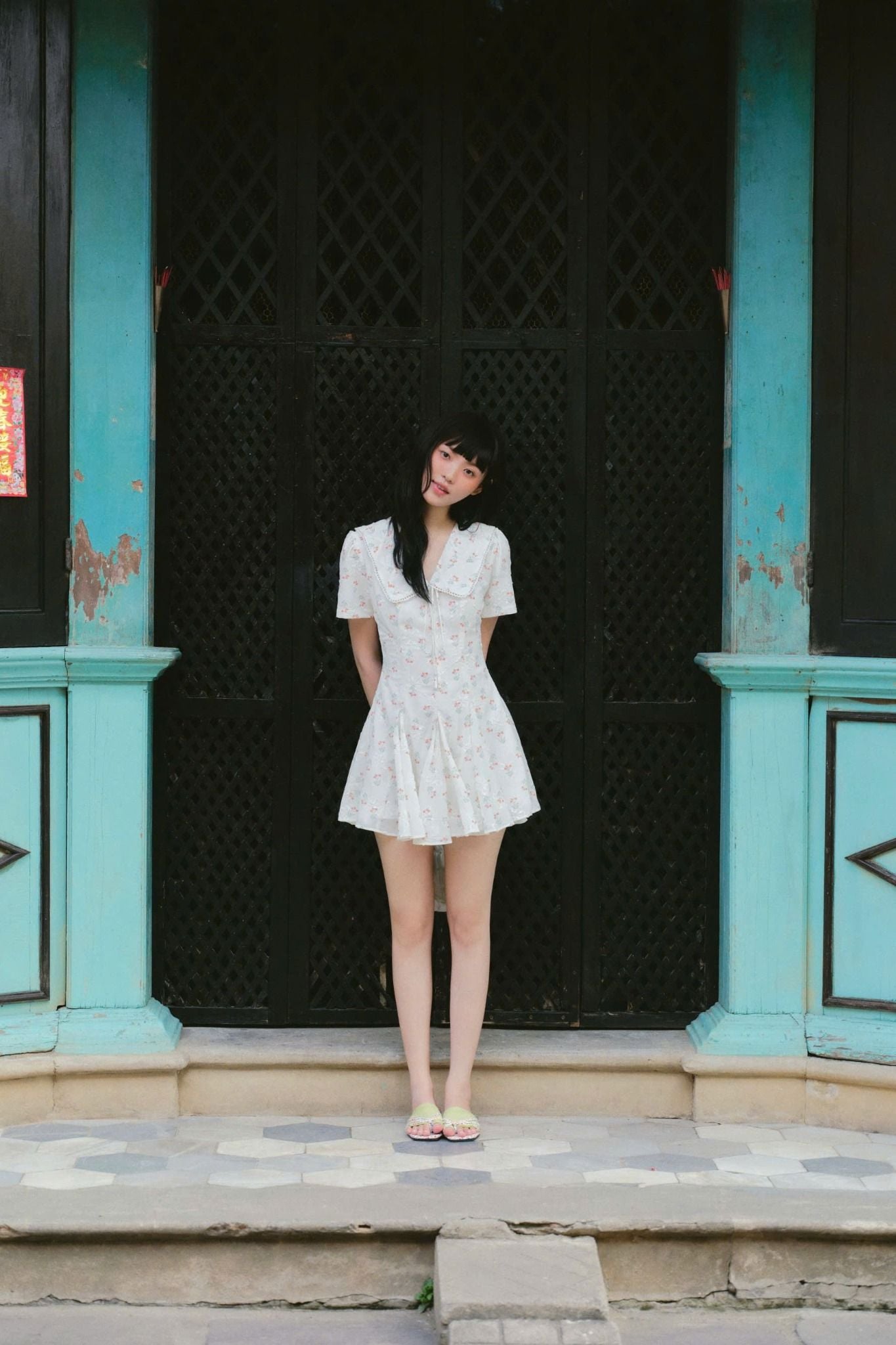 Váy hoa chiết eo Fleur Mini Dress nhiều màu