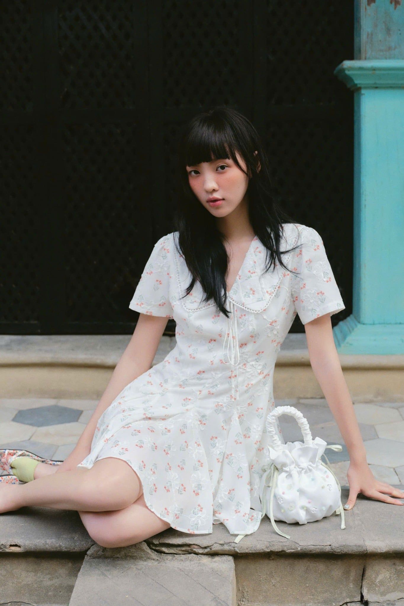 Váy hoa chiết eo Fleur Mini Dress nhiều màu