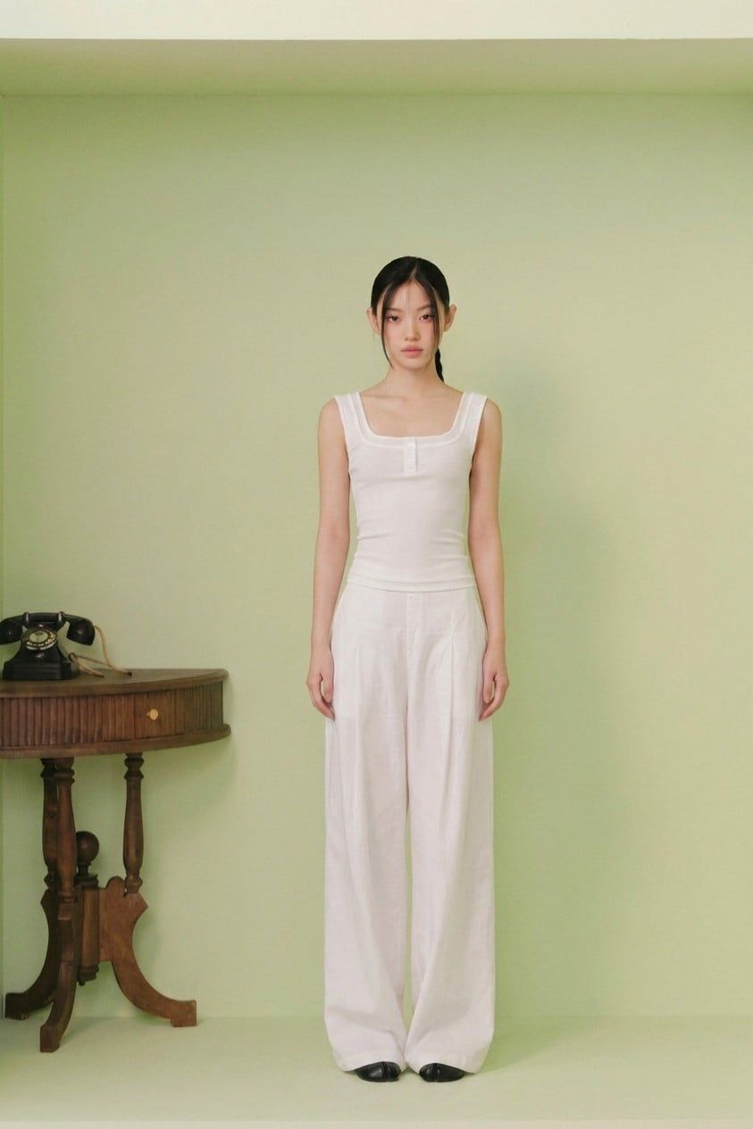 Áo Layered Square Neck Tank Top nhiều màu