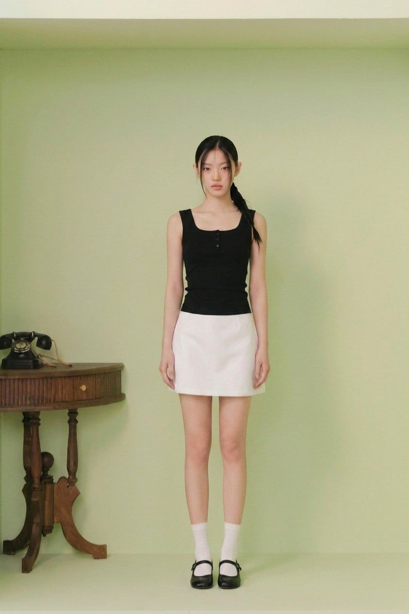 Áo Layered Square Neck Tank Top nhiều màu