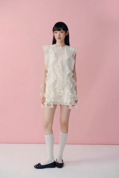  Váy tiệc phối bèo Demetra Dress 