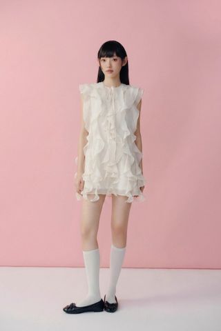 Váy tiệc phối bèo Demetra Dress nhiều màu