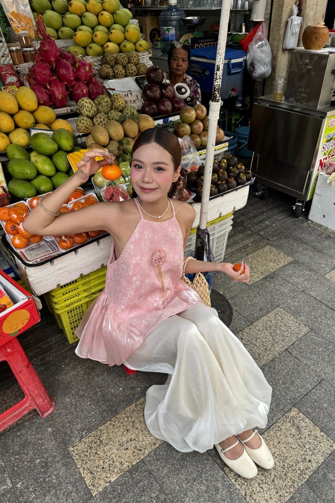 Quần áo dài ống rộng Silk Wide Leg Trouser