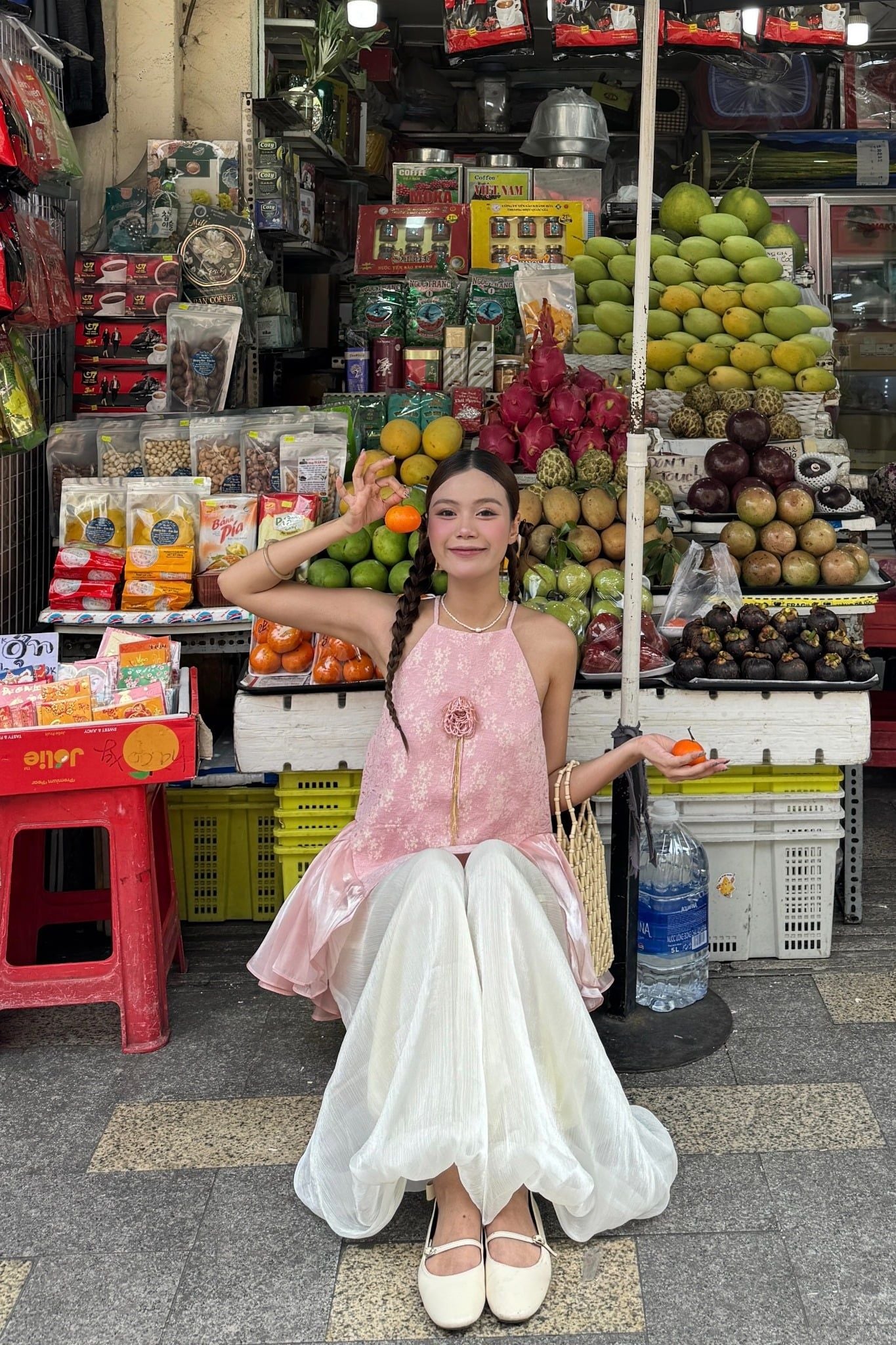 Quần áo dài ống rộng Silk Wide Leg Trouser