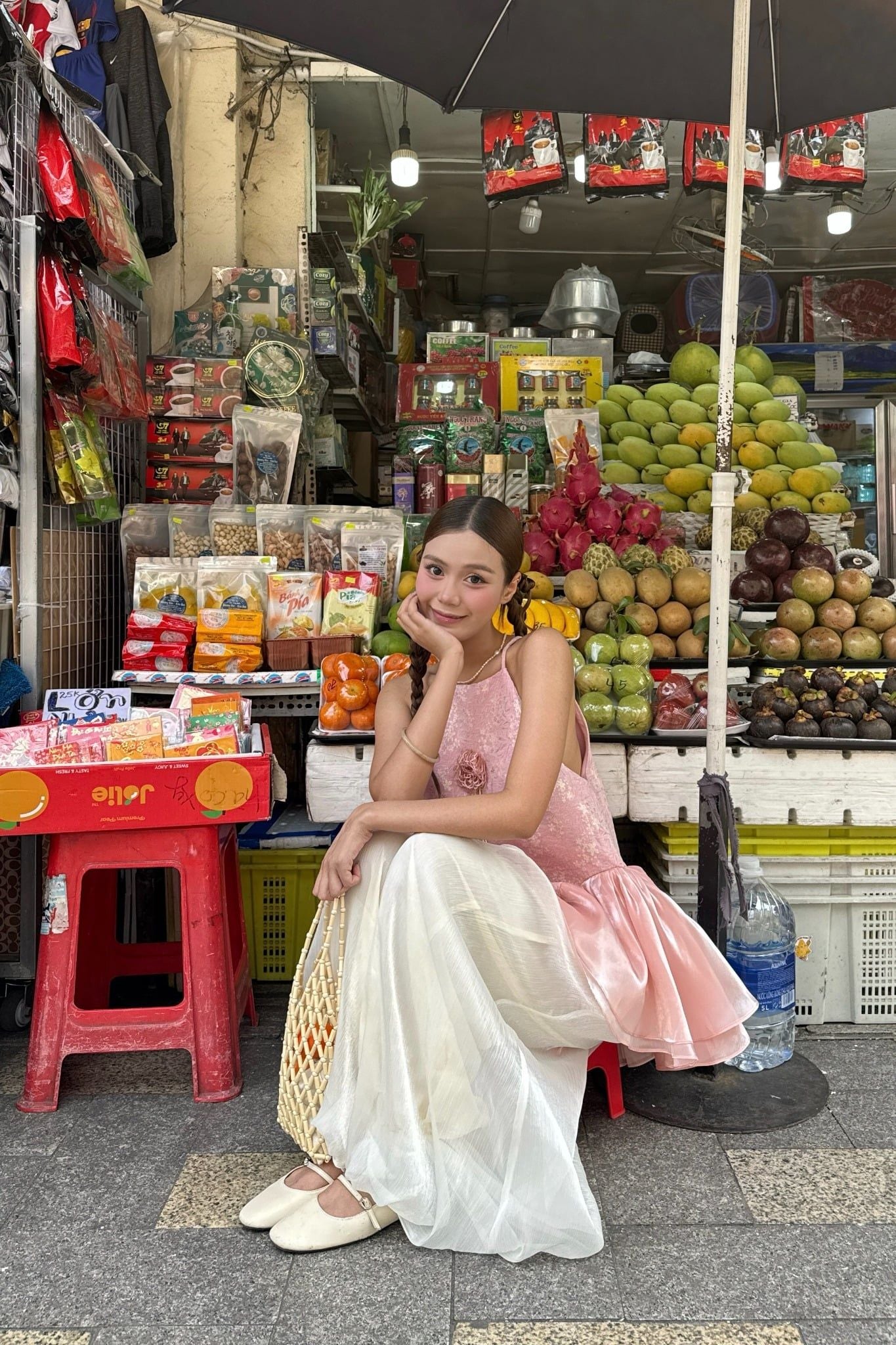 Quần áo dài ống rộng Silk Wide Leg Trouser