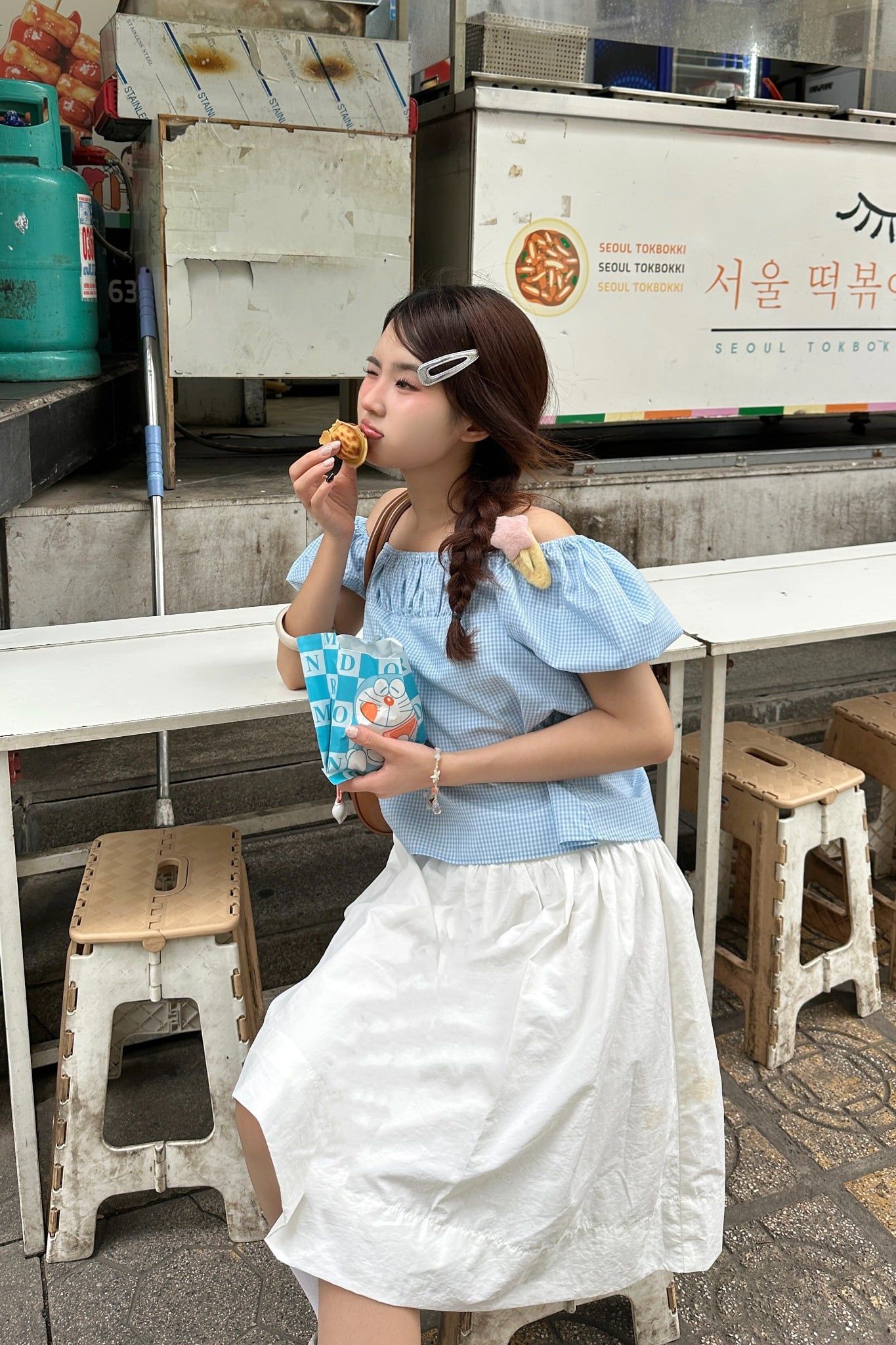 Áo Square Neck Puff Top nhiều màu