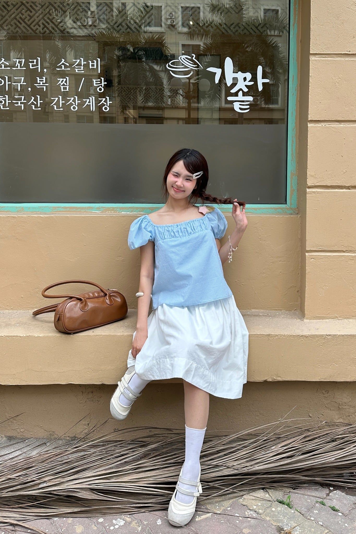 Áo Square Neck Puff Top nhiều màu