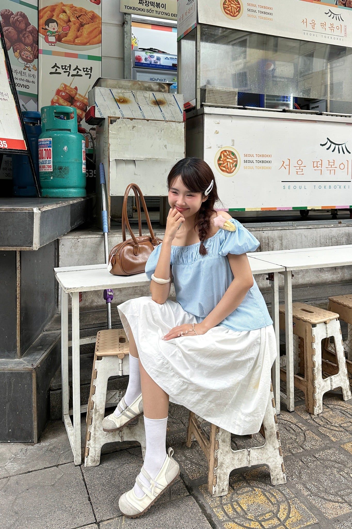 Áo Square Neck Puff Top nhiều màu