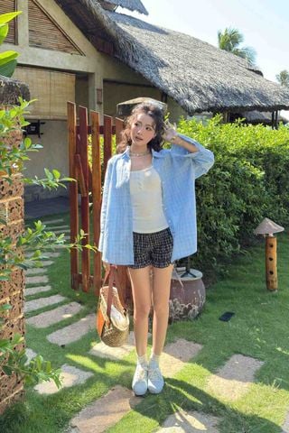 Áo sơ mi linen kẻ sọc tay dài Striped Long Sleeves Shirt nhiều màu