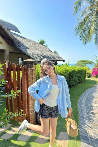  Áo sơ mi linen kẻ sọc tay dài Striped Long Sleeves Shirt nhiều màu 