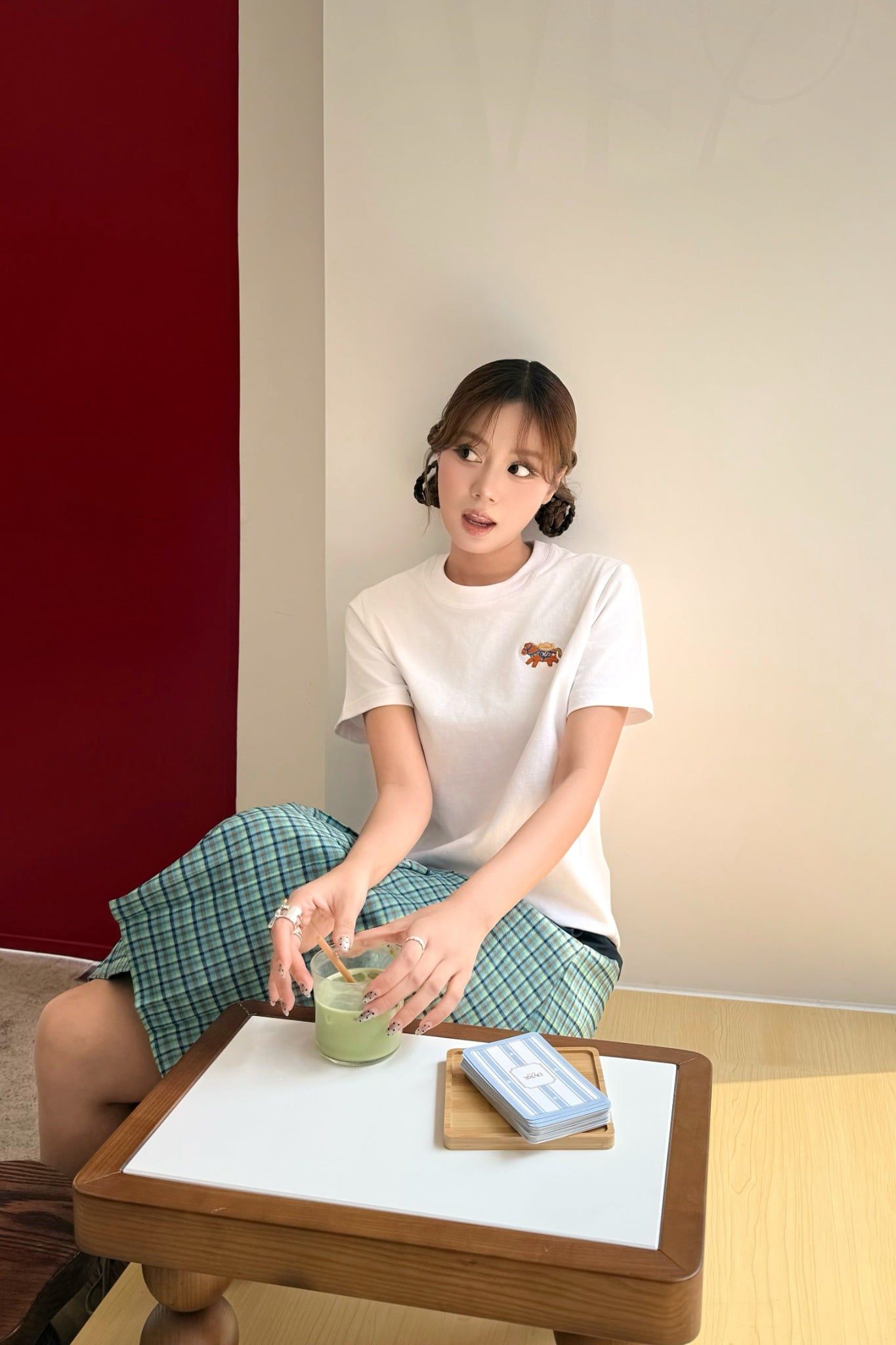 Áo thun thêu hình ngựa Cotton Horse Embro Tshirt nhiều màu