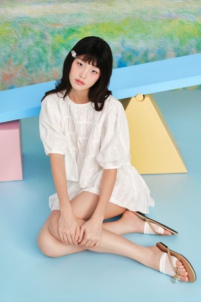 Dép Bow Strappy Flat Sandals nhiều màu 